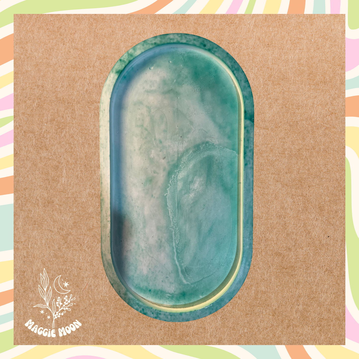 Trinket tray- Aqua