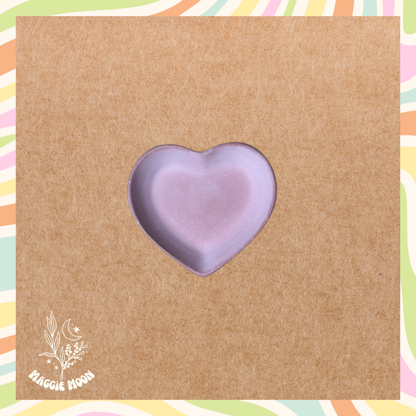 Heart Trinket Dish- Dusty rose