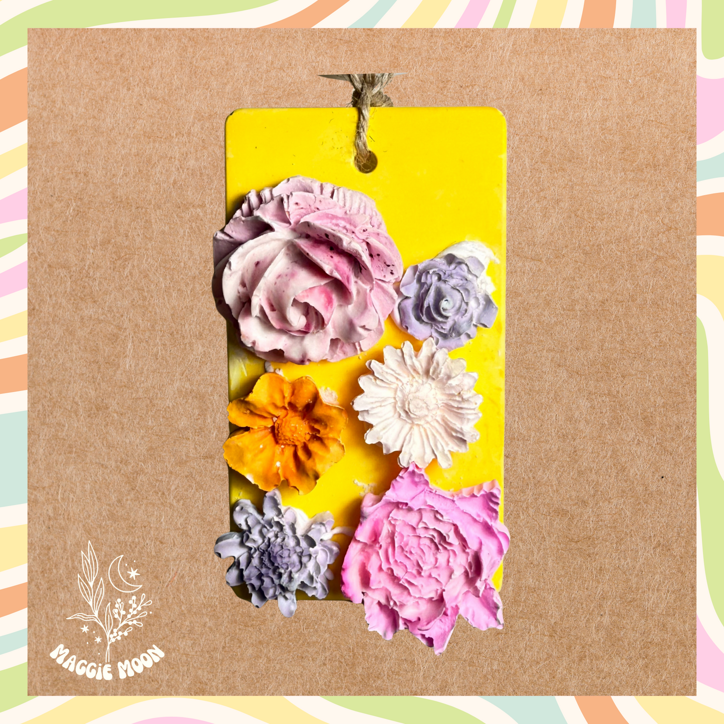 Aroma stone- Flower Plaque
