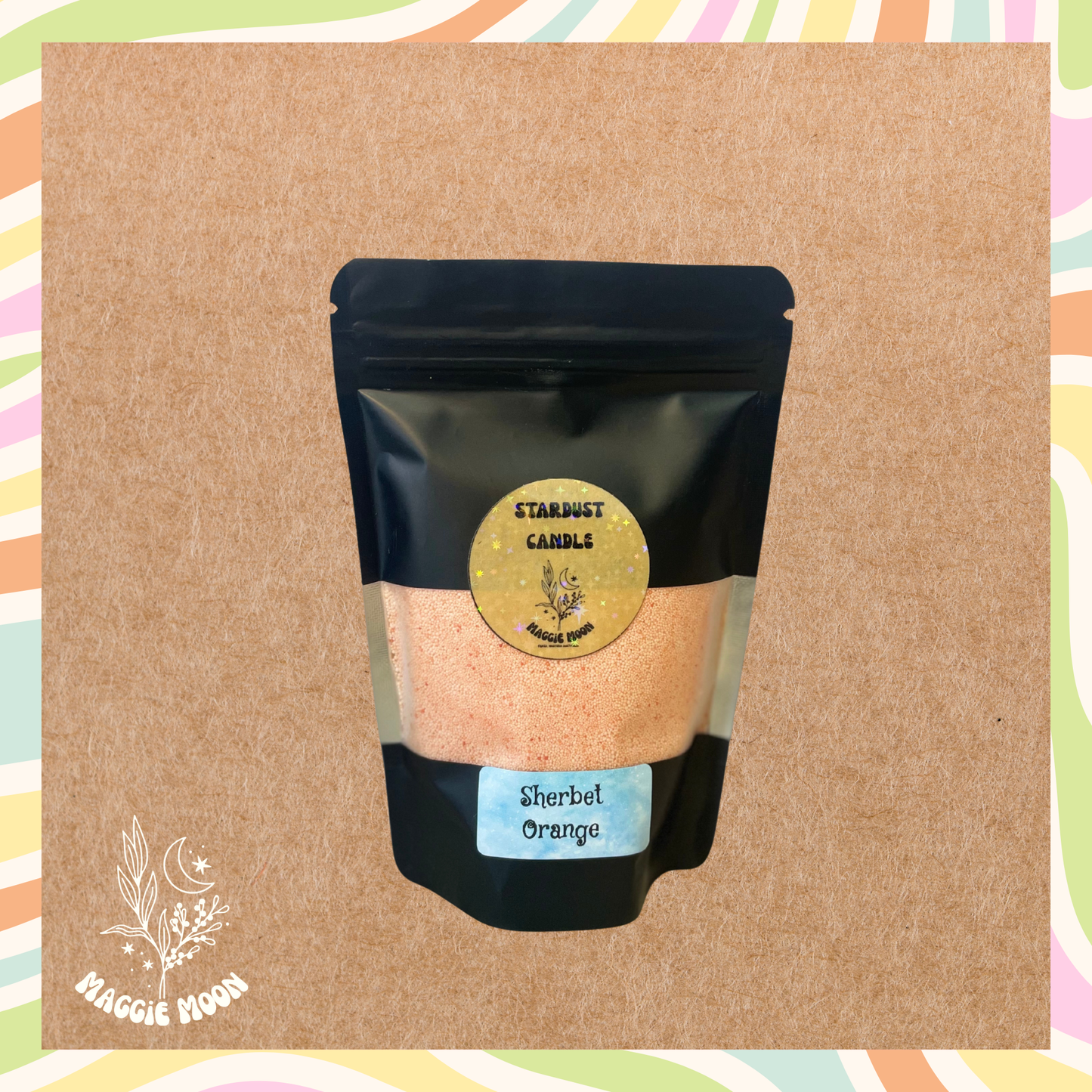 Stardust candle-Sherbet Orange