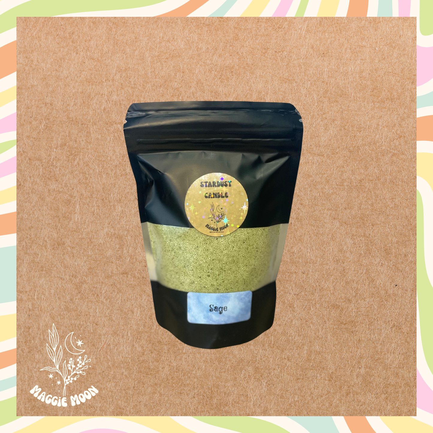 Stardust Candle-Sage Green